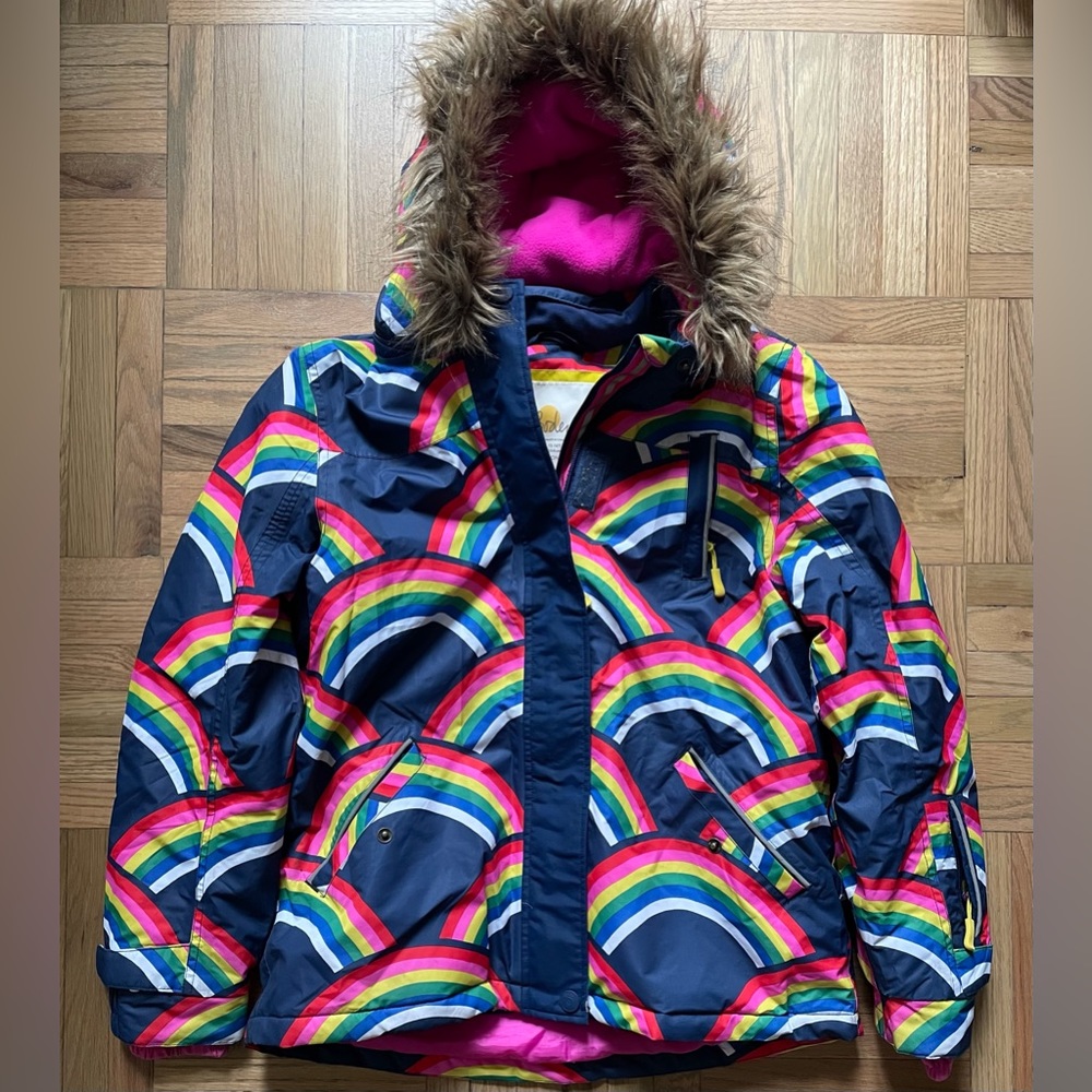 BODEN GIRLS Winter Rainbows Jacket 164cm 13-14Y